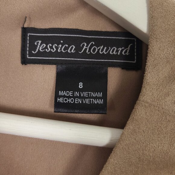 Tan Faux Suede Mini Dress - Picture 3 of 8